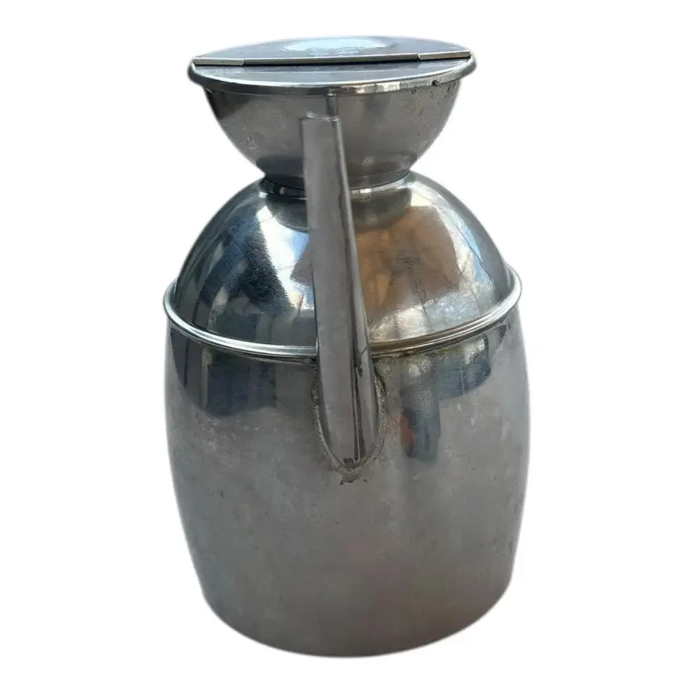 Ipac Inox Vintage Italian Stainless Steel 18/10 Olive Oil Carafe Dispenser 5.5